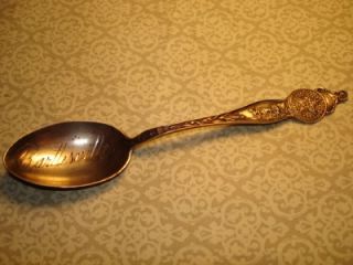 NICE BARTLESVILLE OKLAHOMA ANTIQUE STERLING SPOON OLD WEST~*~