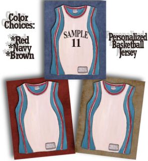Personalized Kids Basketball Sports Jersey Boy Print