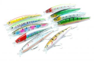    135mm Floating Extra Long Minnow Bass Crankbait Fishing Lures lh135
