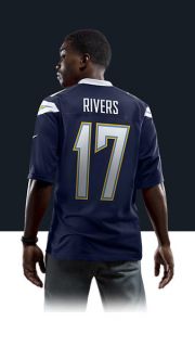  NFL San Diego Chargers (Philip Rivers) Mens Football Home 