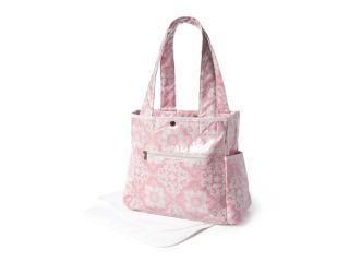 Trend Lab Versailles Pink Tulip Tote Diaper Bag with Clutch