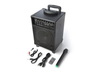 Pyle PWMA430U 300 Watt Wireless Rechageable Portable PA System with FM 