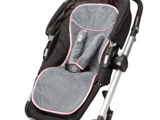 LulyBoo Comfy Ride Reversible Pad + Strap Cover   Bubblegum