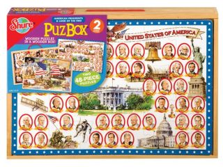 TS Shure American Presidents 2 Puzzles in Jumbo Box   9908