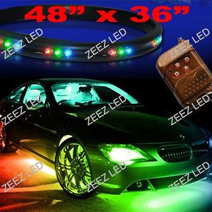 LED Undercar Underbody Underglow Kit Neon Strip Under Car Body Glow 