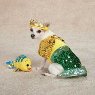 Dog FURRMAID Sea Mermaid Halloween Costume Flounder Pet Clothes XS, S 
