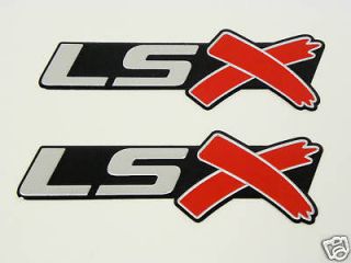 chevy camaro ss rs lsx engine emblems badges qty 2