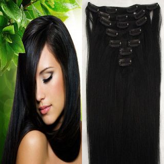 Any Color&Length Clip In Human Hair Extensions Real Human Hair Free 