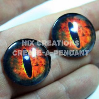 Steampunk 24mm Taxidermy Evil Sauron Lord of the Rings Glass Eyes 