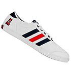 Adidas Originals P Sole Canvas Trainers White/Blue/Red Mens Size
