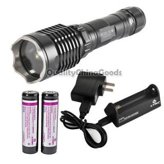 UltraFire UF 009 18700 CREE Q5/R5 Recoil Dual LED Flashlight Torch 