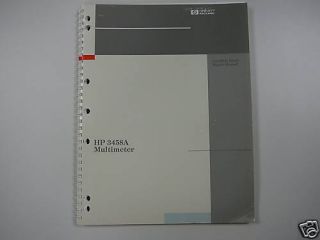 03458 90010 agilent 3458a assembly level repair manual time left