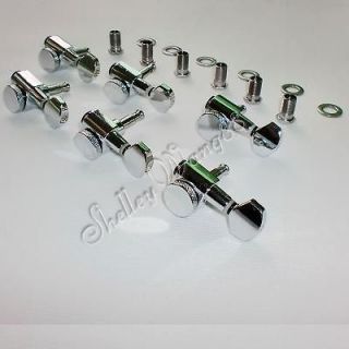 locking tuner pegs fits fender 6 inline chrome new from