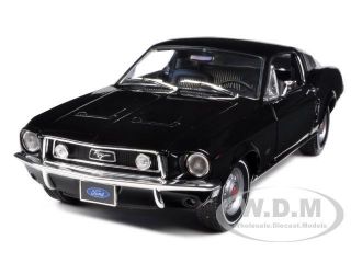 1968 FORD MUSTANG GT 2+2 FASTBACK BLACK 1/18 BY GREENLIGHT 12843