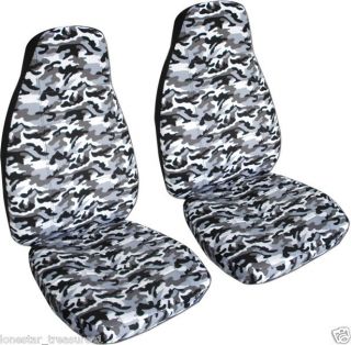   FRONT CAR SEAT COVERS IN CAMO GRAY FORD RANGER CAR SEAT COVERS 60/40