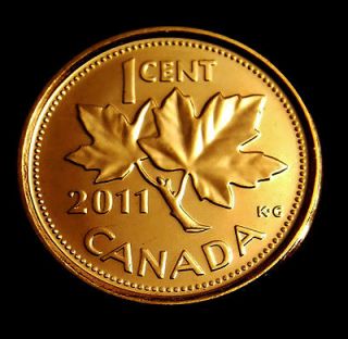 rare 2011 canadian magnetic penny rcm bu mint from roll