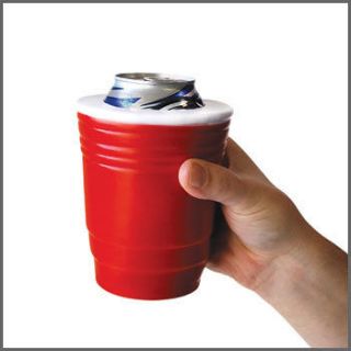 Red Cup Koozie Pop Soda Novelty Cool Foam Solo cooler Cold Drink Soft 