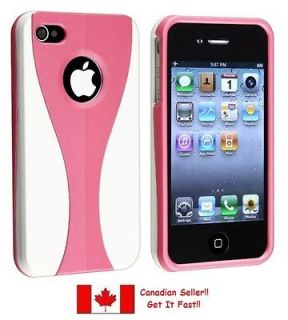 Newly listed NEW PINK AND WHITE 3 PIECE HARD CASE COVER FOR APPLE 
