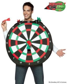 adult funny bullseye dartboard costume outfit one day shipping 