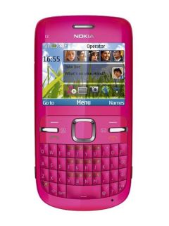 Brand New Nokia C3 Pink WIFI Quadband Worldphone Fast Shipping 