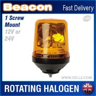   flashing beacon light amber  30 55  new 12v