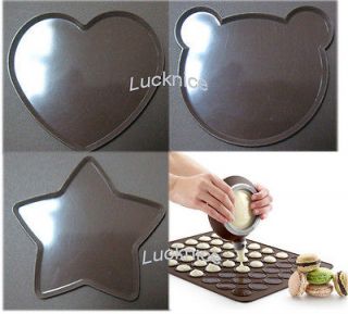 1Piece Silicone Macaroon Macaron Baking Pastry Cookie Sheet Mat Party 