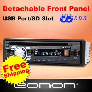 Newly listed D1005 In Dash Car 1Din Detachable Panel AM FM Radio USB 