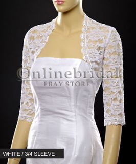 bridal wedding lace bolero jacket shrug pick size s 4x