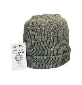 green wool watch cap genuine us army issue wool hat