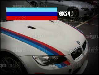 BMW M Color Decal Stripes 1M M3 M5 M6 328 335 128 135 545 550 645 650 