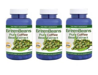Pack Green Coffee Bean Extract 100% PURE 800 Mg Chlorogenic Acid 