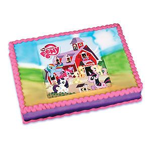 my little pony edible cake image decoration topper 2 time