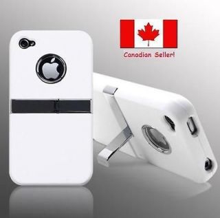 Newly listed Deluxe White Hard Case Cover With Chrome Stand for Apple 