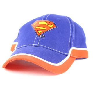 Classic Superman logo design velcro closure adult size baseball Hat 