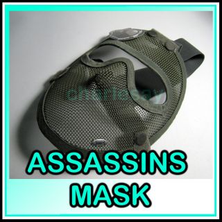 New Airsoft Sword Fencing Metal Mesh Full Face Protection Mask CP Camo