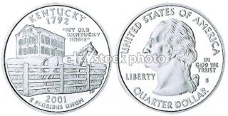 Quarter, 2001, Kentucky, 50 State Quarters