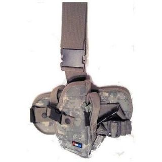 New ACU Camo Tactical Leg Thigh Pistol Gun Holster with Mag Pouch 