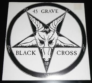 45 Grave Black Cross Wax Goldar 1981 Picture Sleeve US 45 Goth Punk 
