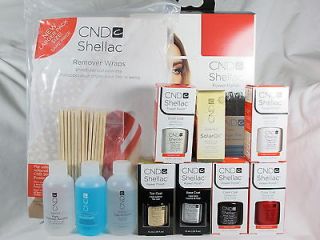 cnd uv nail gel polish shellac intro pack kit time