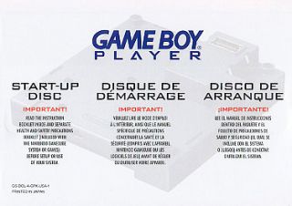 Game Boy Player Start Up Disc Nintendo GameCube, 2003