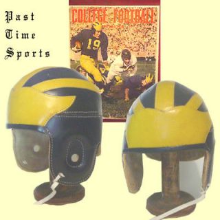 leather football helmet in Sports Mem, Cards & Fan Shop
