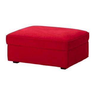 Ikea Kivik Footstool cover ottoman slipcover Ingebo Bright Red New NIP