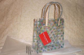 authentic dooney bourke clear lunch bag with small dbs