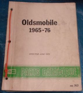 bh330 1965 1976 gm oldsmobile olds parts catalog from canada