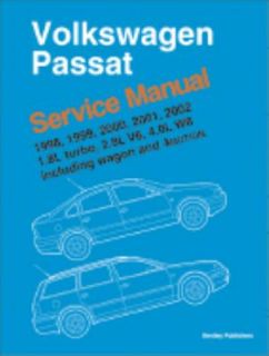 Volkswagen Passat, 1998, 1999, 2000, 2001 2002 Repair Manual, 1. 8L 