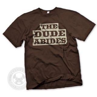 Newly listed THE DUDE ABIDES Big Lebowski Funny movie Somer Shabbos T 
