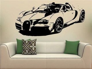 Newly listed Wall Mural Vinyl Decal Stickers Car Bugatti Veyron Grand 
