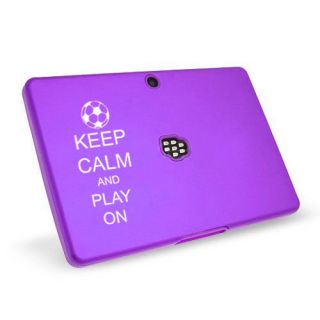 Purple Blackberry Playbook Hard Case Cover guard Keep Calm and Play On 