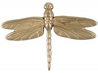 Michael Healy Designs Brushed Nickel Silver Dragonfly In Flight Door 