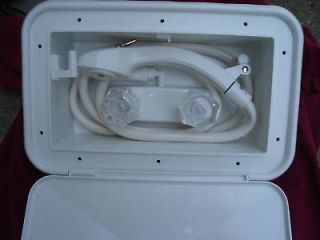 rv motorhome outside exterior auxiliary shower new lock time left